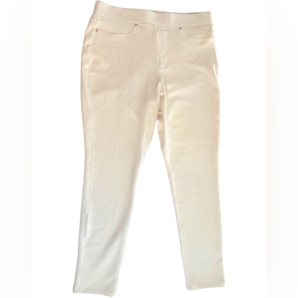 Michael Kors Cream High Rise Skinny Pant . Size L NWT - Picture 2 of 11